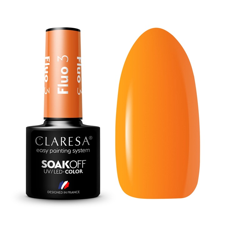 Oja semipermanenta Claresa, Soak Off, Fluo 3, 5g