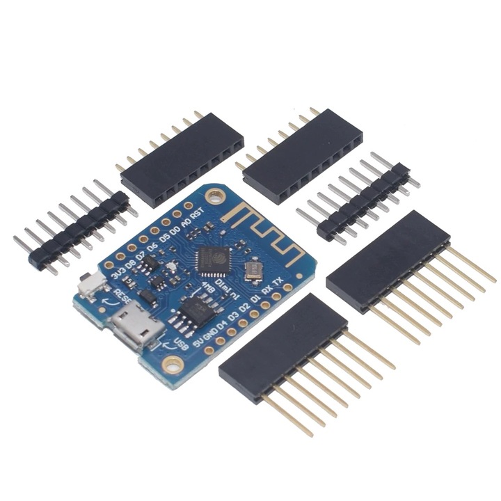 Платка за разработка WeMos NodeMCU D1 Mini, ESP8266, CH340G