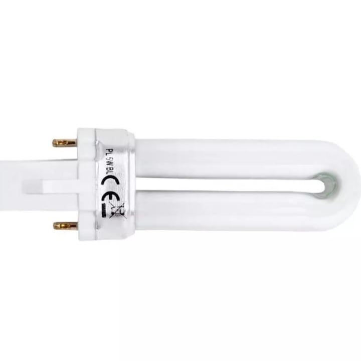 Луминесцентна тръба, Noveen, LOS5, UV, 5W, T5/BL, Резервна за IKN5 IPX4 Професионална електрическа лампа против насекоми, Бяла