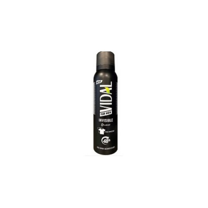 Deodorant Spray Vidal For Men Invisible 150ml
