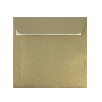 Plic patrat color set 25 Invitas DACO auriu Plic patrat color set 25 Invitas DACO auriu