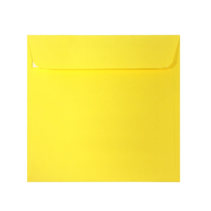 Plic patrat color 16x16 siliconic set 25 DACO galben