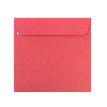 Plic patrat color 16x16 siliconic set 25 DACO rosu christmas Plic patrat color 16x16 siliconic set 25 DACO rosu christmas