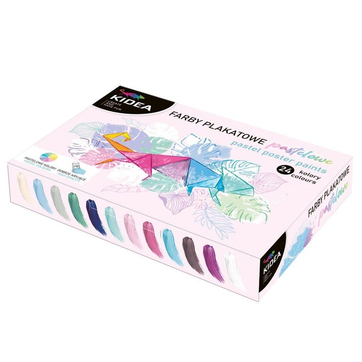 Kidea Pasztel színű tempera festék 24 db