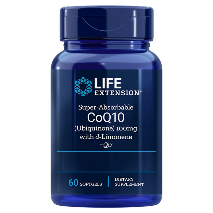 Хранителна добавка Super-Absorbable Ubiquinone CoQ10 with d-Limonene 60 капсули