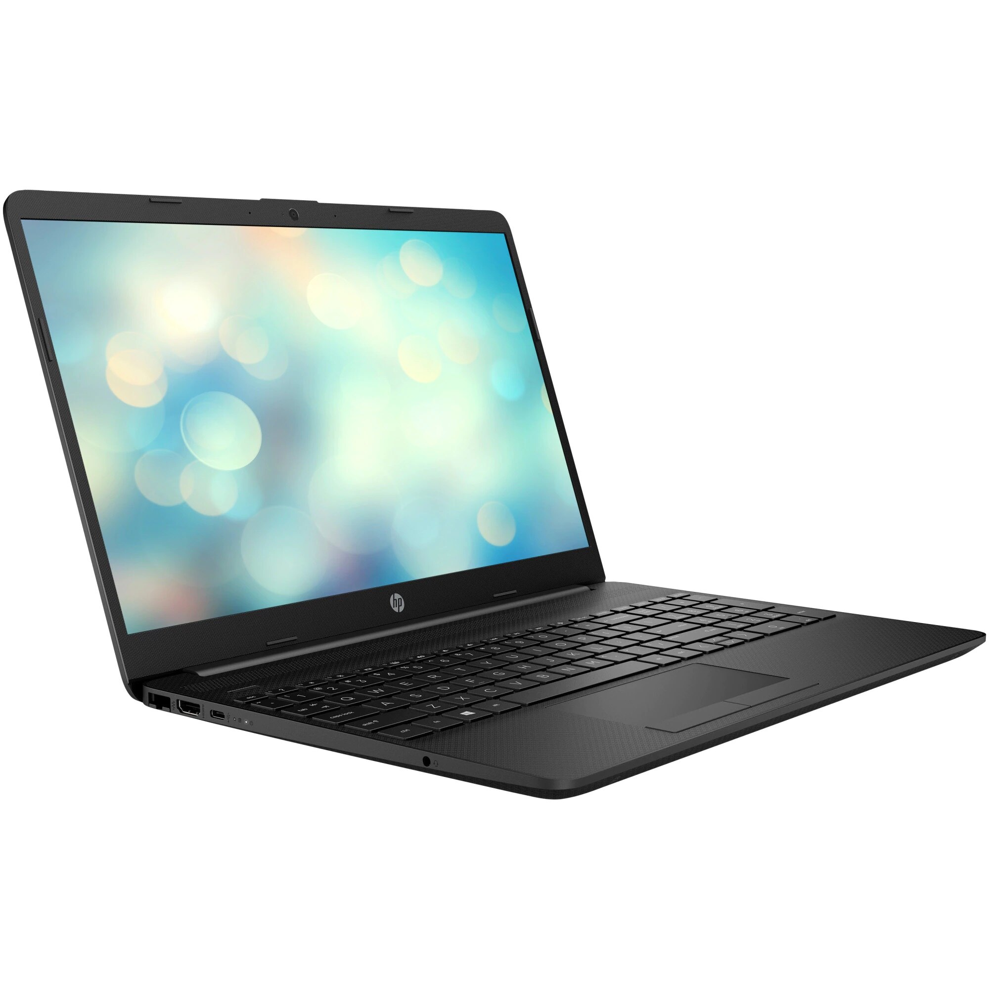 Laptop HP 15-dw1032nq cu procesor Intel Celeron N4020, ecran 15.6 Full HD, 8GB, 512GB SSD, Intel UHD Graphics, Free DOS, Black