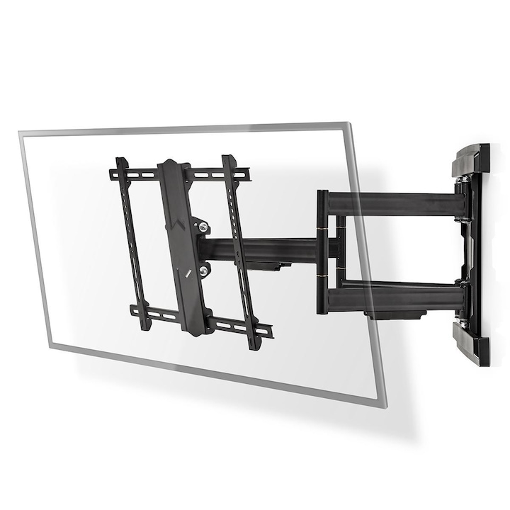 Nedis TVWM6551BK свободно подвижна стойка за стена, VESA 600x400, 37"-80"