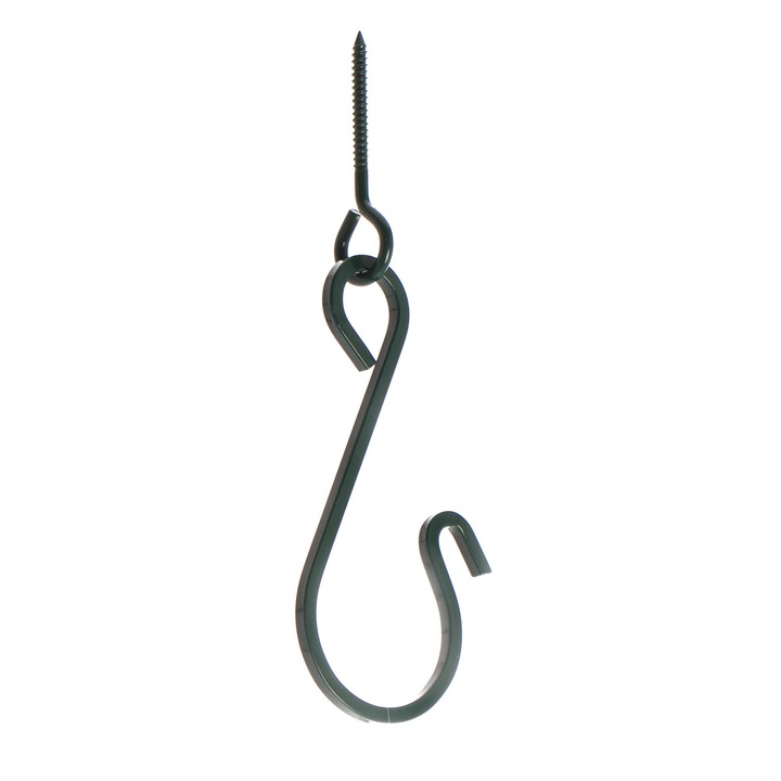 Suport ghiveci flori Versay HY09-17 12 L, pentru perete, material metal, culoare verde