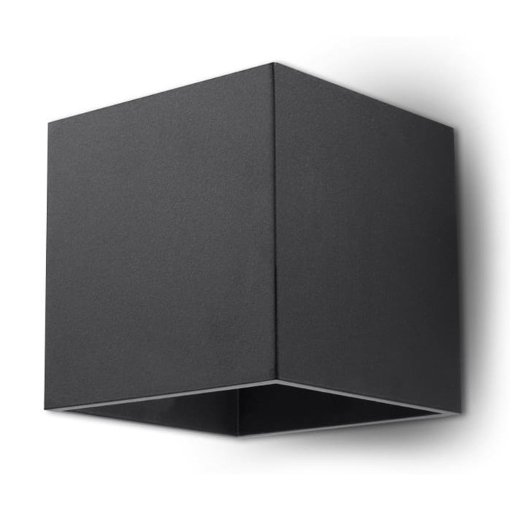 Fali Lámpa, Quad, fekete, G9