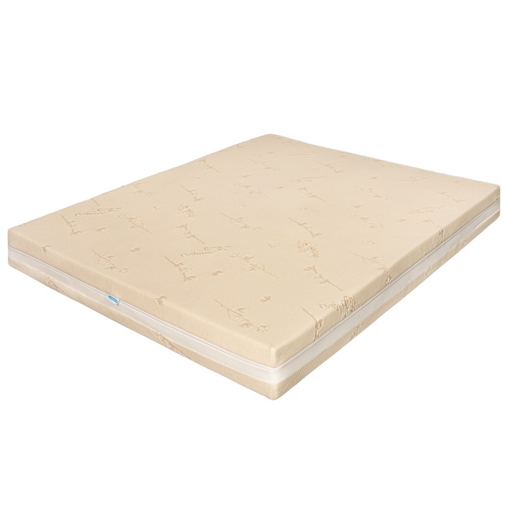 Ортопедичен матрак за легло Ortopedicus, Хотелска гама, 190x140x25 см, Без пружини, Trio memory HD, БИО памук