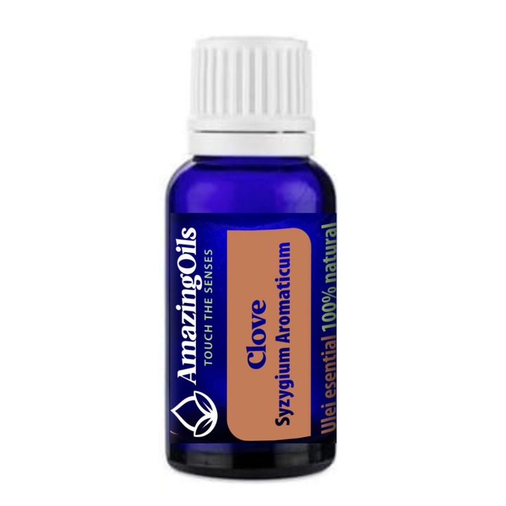 Чисто етерично масло от карамфил Syzygium aromaticum, AmazingOils, 15 мл