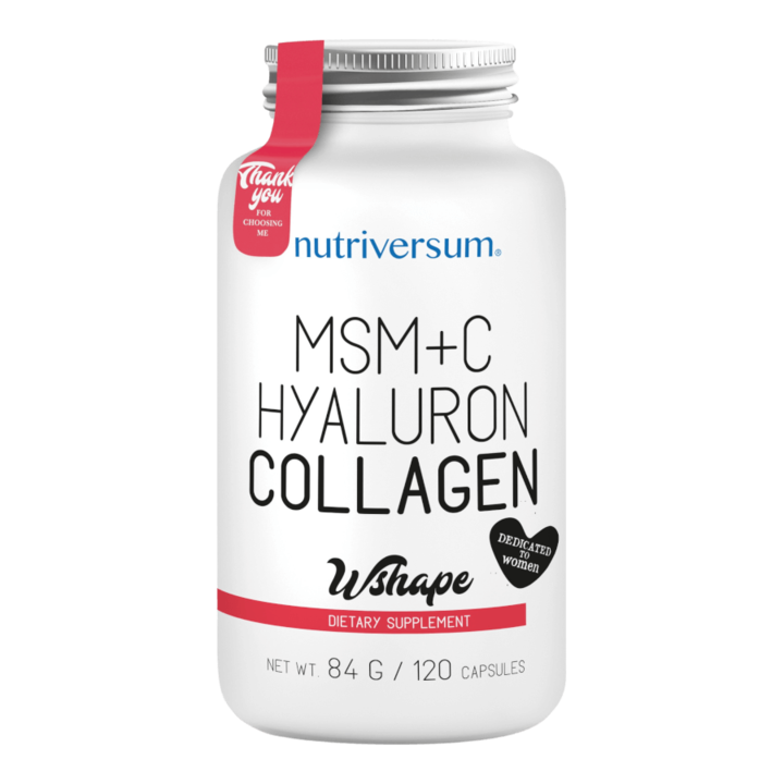 Msm+C Hyaluron Collagen - 120 kapszula - wshape - Nutriversum