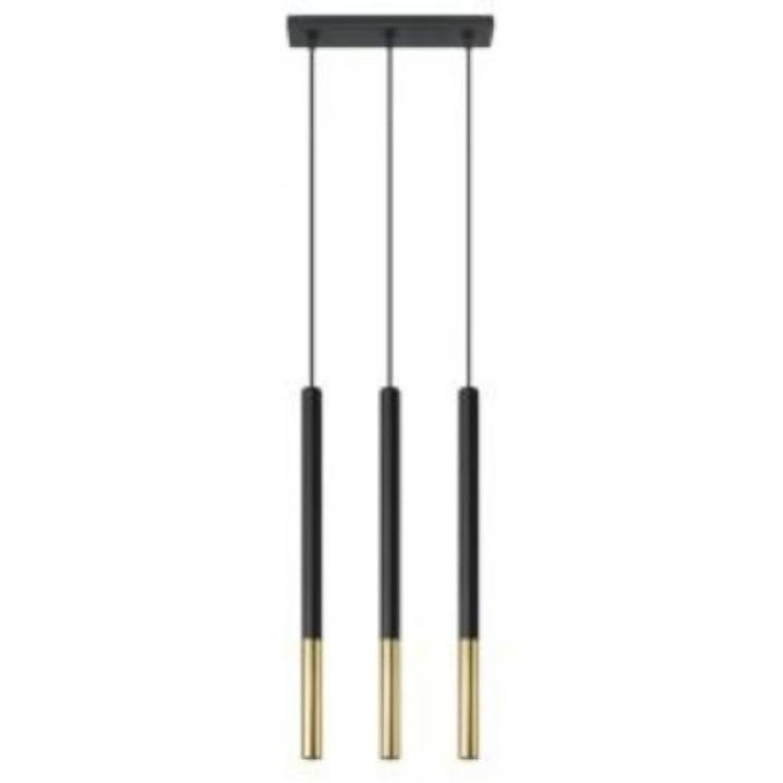 Mennyezeti lámpa, MOSAICA, fekete / arany, G9