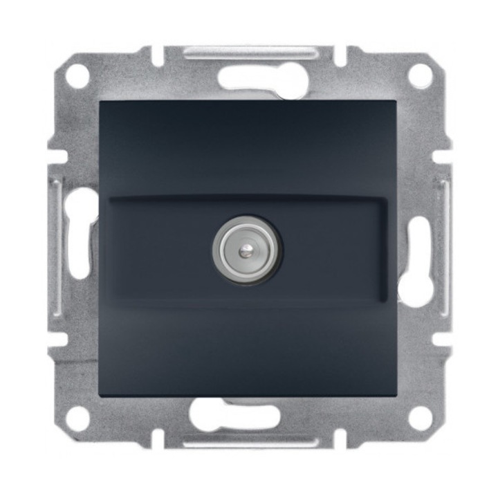 TV розетка без рамка, антрацит Schneider Asfora