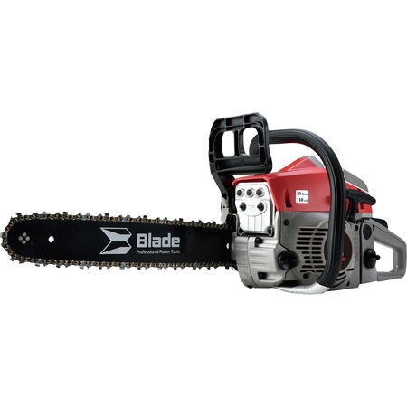 Drujba (motofierastrau) cu lant pe benzina Blade DA5200, 3.1 CP, 52 CC, 2 timpi, 40 cm lungime lama, 0.55 l benzina, 2 x lama, protectie lama, 2 x lant, surubelnita, inbus, cheie strangere lama, bidon benzina, palnie