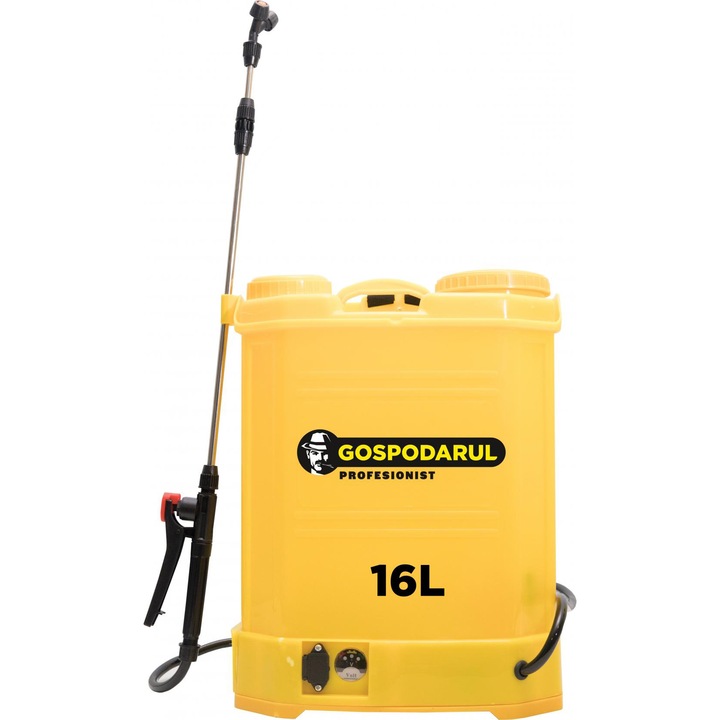 Акумулаторна пръскачка Gospodarul Profesionist PMP0061, 16 л, 2-4 бара работно налягане, 12 V, 8 Ah