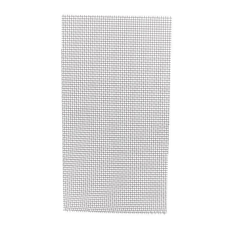 Plasa de sudura plastic semirigid, Inox, 20 cm x 12.5 cm x 0.5 mm, Gri