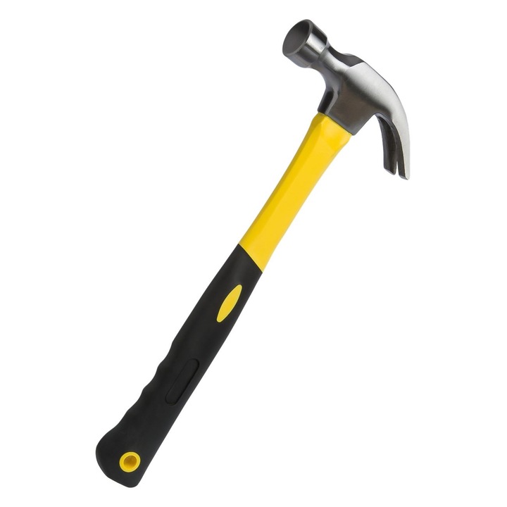 Ács kalapács, hasított végű, sárga nyéllel, 33cm, MYONNA IT & E- COMMERCE ®