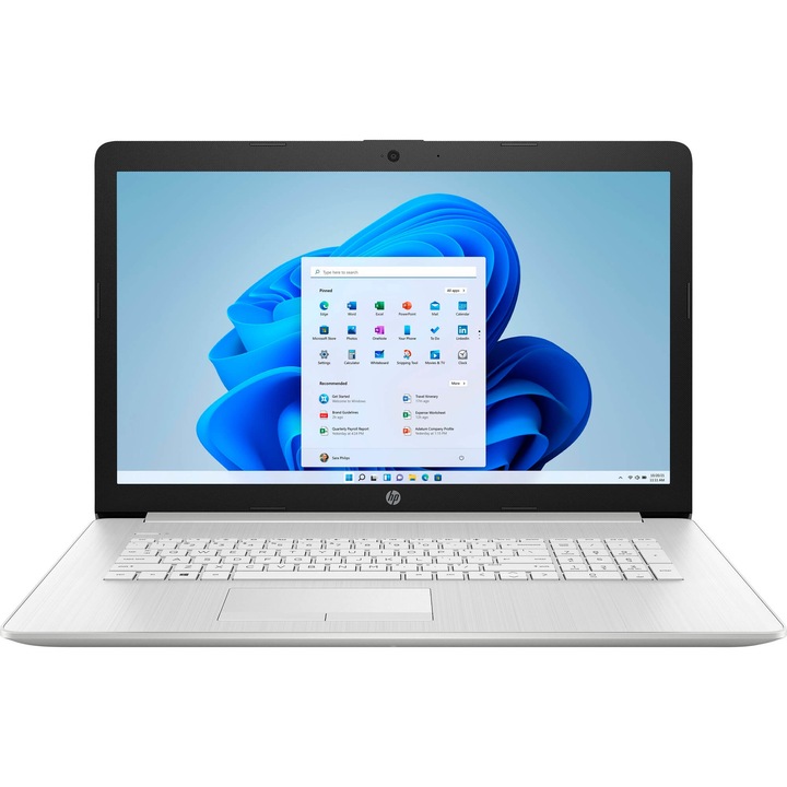 Лаптоп HP 17-BY4013dx, 17.3", Intel Core™ i3-1115G4, 256 GB SSD, 8 GB Ram, Windows 11 Home S, сребрист