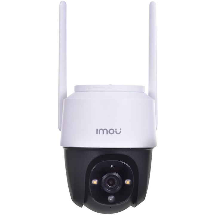 Камера за видеонаблюдение Dahua Камера за видеонаблюдение Imou CRUISER IPC-S42FP IP, за външен монтаж Wi-Fi, 4Mpx, H.265, бял, черен