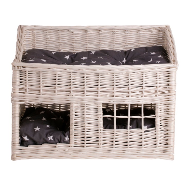 Culcus pentru animale de companie, The Wicker Stories, Rachita, Alb/Negru