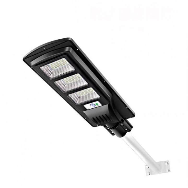 LED SMD соларна улична лампа, 100W, черен цвят