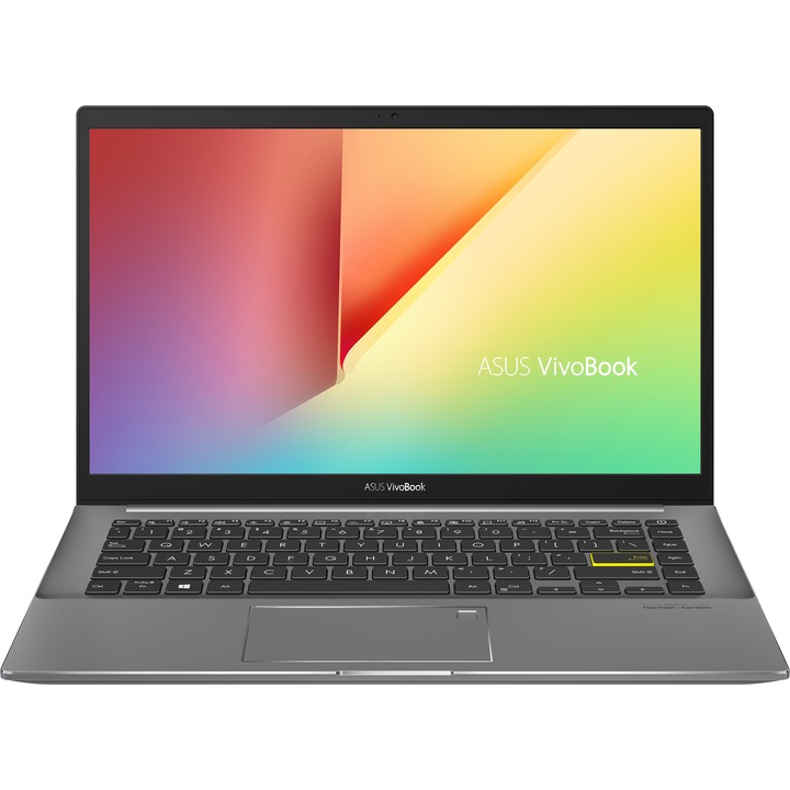 Asus VivoBook S413EA-EK2325 14" FullHD laptop, Intel® Core™ i5-1135G7, 8GB, 512GB SSD, Intel Iris Xᵉ Graphics, No Optical, FreeDOS, Magyar billentyűzet, Fekete