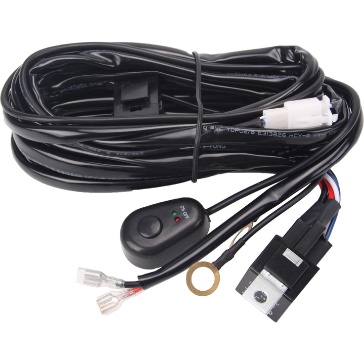 Cablaj cu buton On/Off si releu pentru Led Bar pana