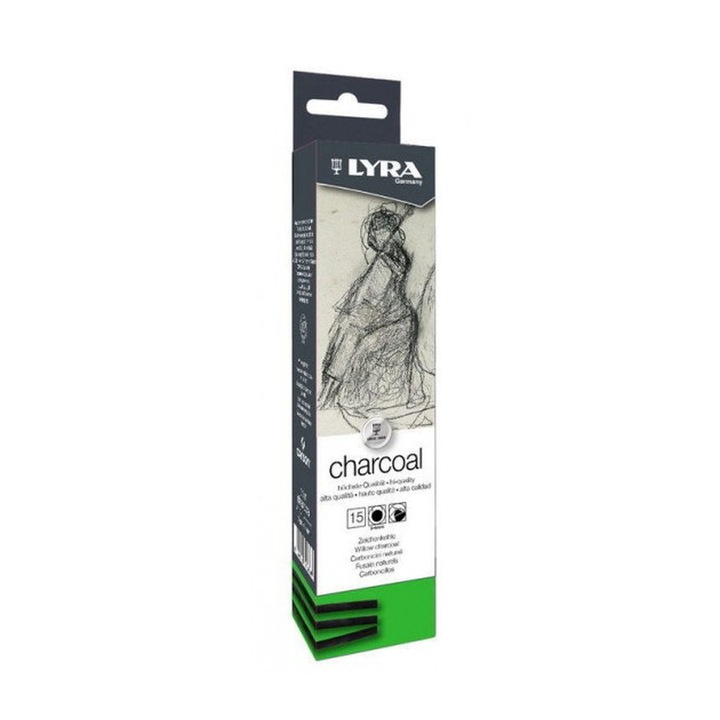 Натурален въглен Lyra Charcoal, кутия 3-4 мм / 15 бр