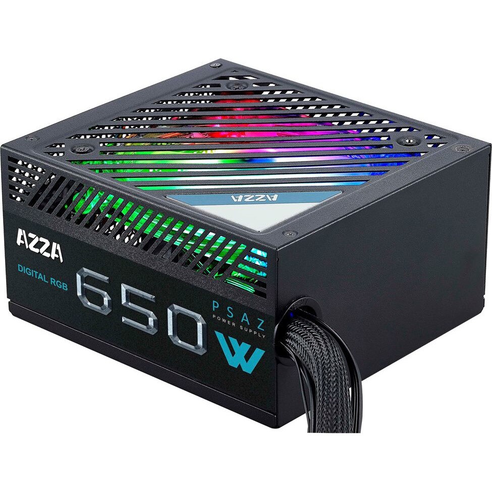 A Designs 503HR 1U 3スロットシャーシ 外部PSU + おまけ Sursa de alimentare Azza PSAZ-650W-RGB, 650W, ATX, PFC activ - eMAG.ro