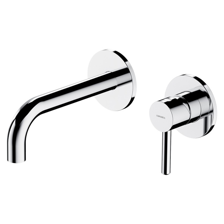 Baterie lavoar, cada OMNIRES Y, finisaj Crom, cartus 25 mm, montaj incastrat in perete