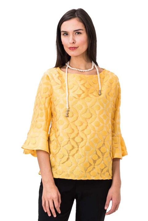 Lo Spaccio Egreta poliészter ing, Sárga