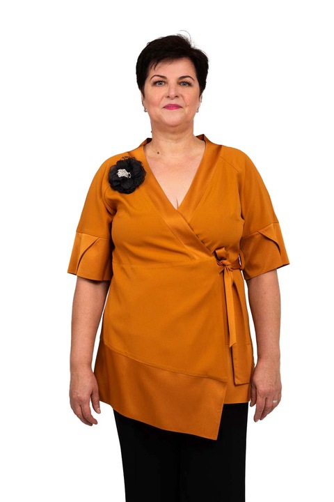 Camasa Lo Spaccio 7rafilg Viscoza, Galben mustar