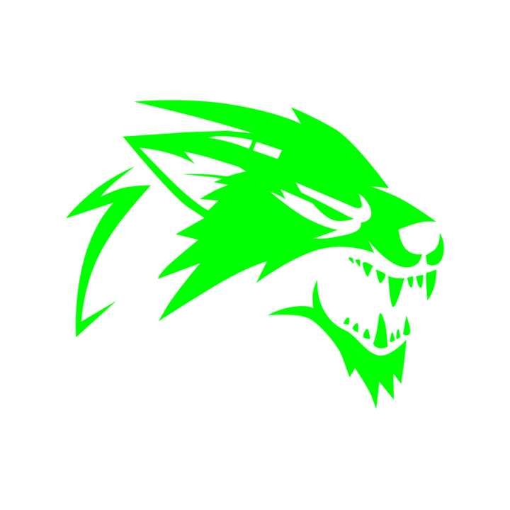 Sticker auto ''Lup'', 15x15 cm, Verde