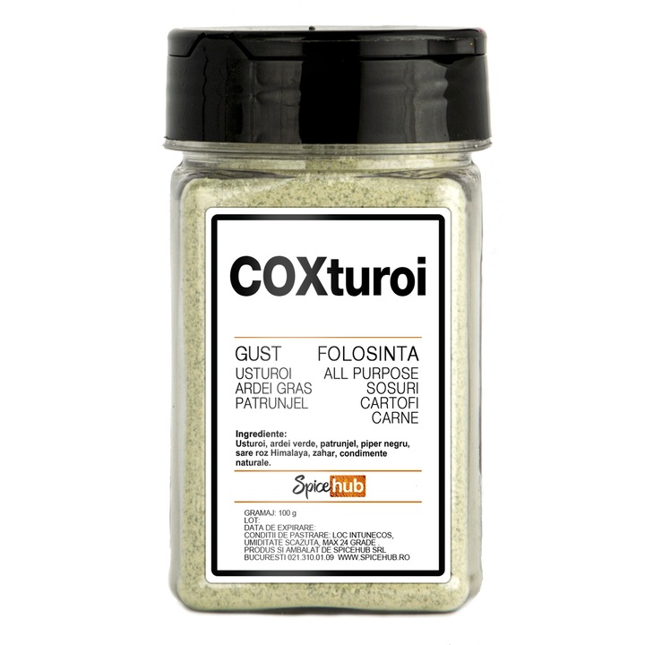 Condimente Mix Coxturoi Spicehub, usturoi, ardei verde, 100 g