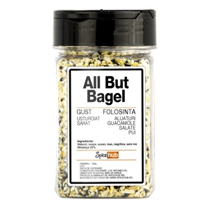 All But Bagel 100g SpiceHub, mix crocant de seminte si condimente naturale, cu mac si susan, pentru bagel, oua, avocado toast, salate, sandwich-uri, hummus si legume coapte, ambalaj practic