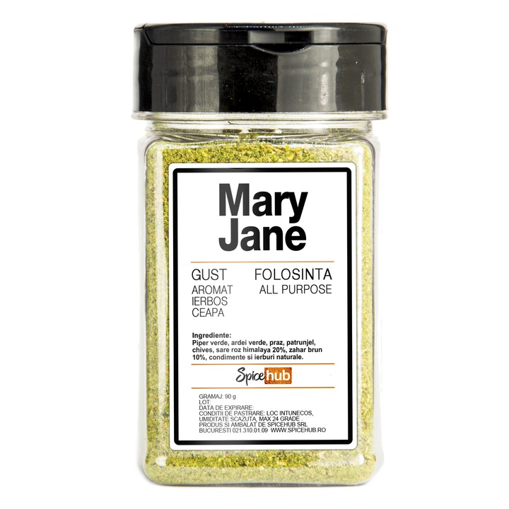 Condimente Mary Jane, Spicehub, piper verde, ardei verde, 90 g