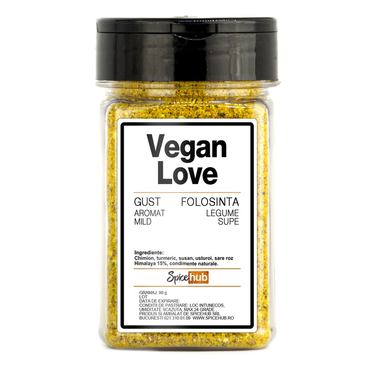 Condimente Vegan Love Spicehub, amestec chimion, turmeric, susan, 90 g