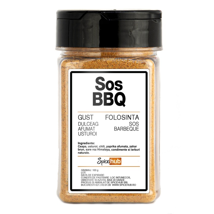Condimente Sos Barbeque 100 g, Spicehub, ceapă, chili