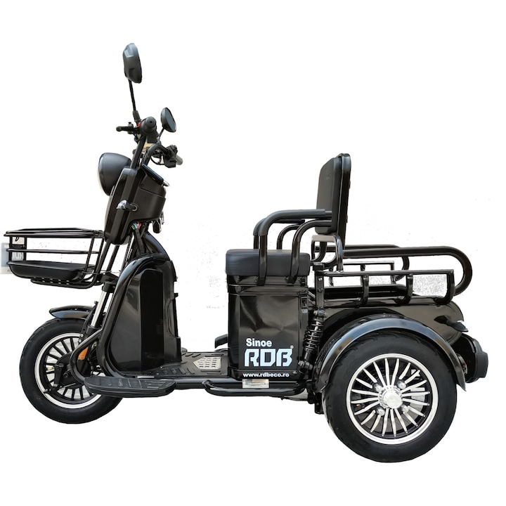 Tricicleta electrica RDB Sinoe, 500W, Negru, 2022