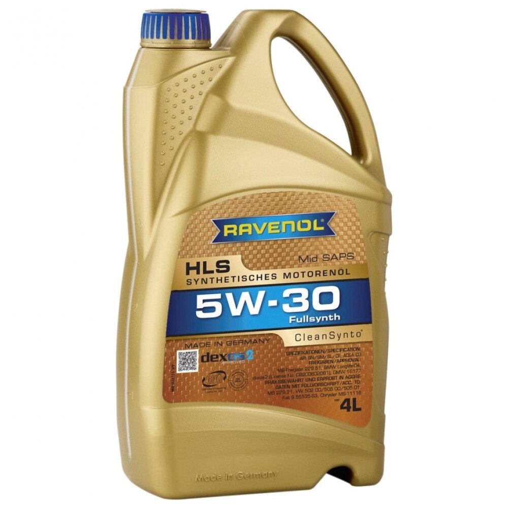 Ravenol HLS SAE 5W-30 Longlife Synthetic Engine Oil – 5 Liter, Smooth Running