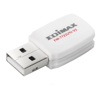 Adaptor wireless Edimax EW-7722UTn v2, 300 Mbps Adaptor wireless Edimax EW-7722UTn v2, 300 Mbps