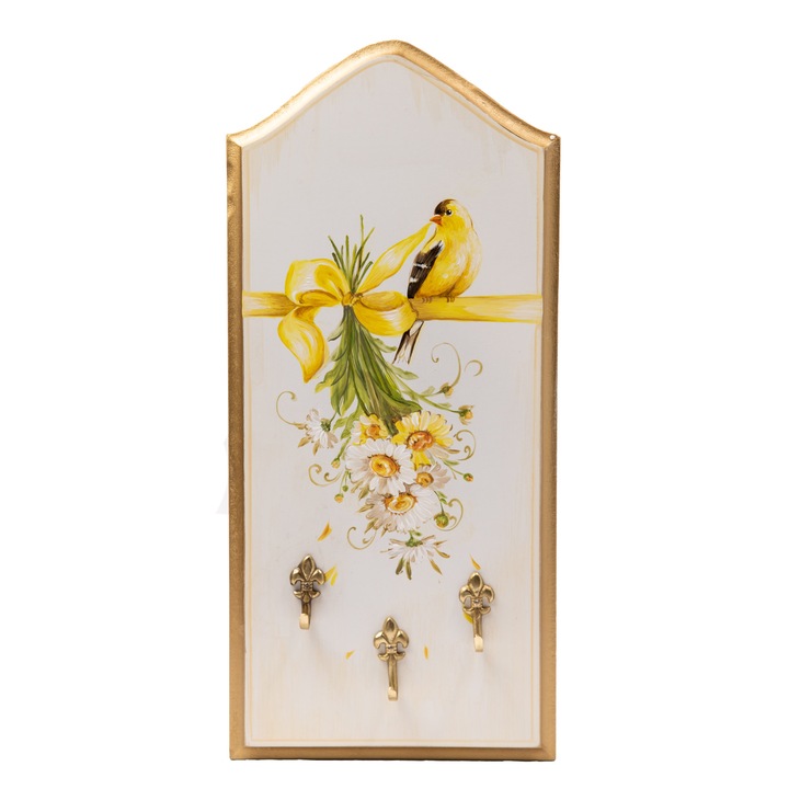 Suport chei pictat manual, Suba Decor 40x18cm