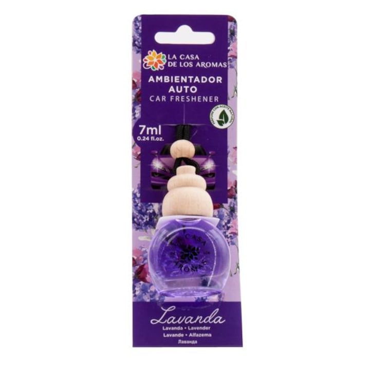 Palackozott autós légfrissítő Mikado levendula parfümmel, 7 ml