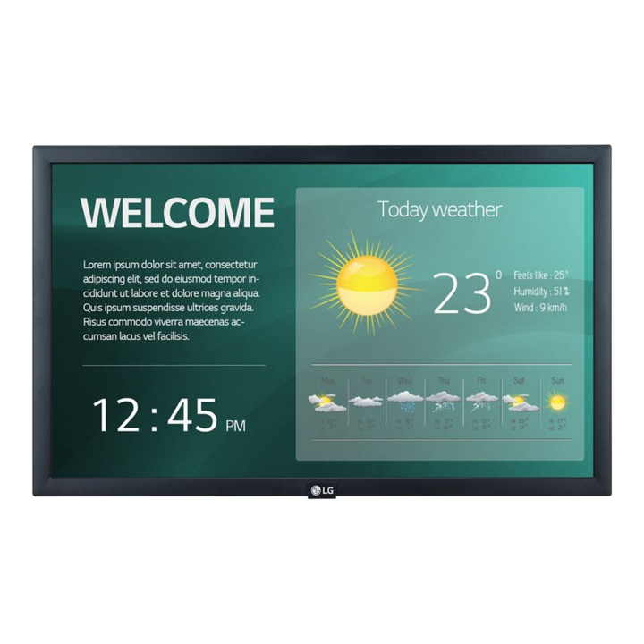 Monitor LG 22SM3G-B, 1920x1080 Full HD, 21,5", 16:9, 60 Hz, 14 ms, HDMI x2, G osztály