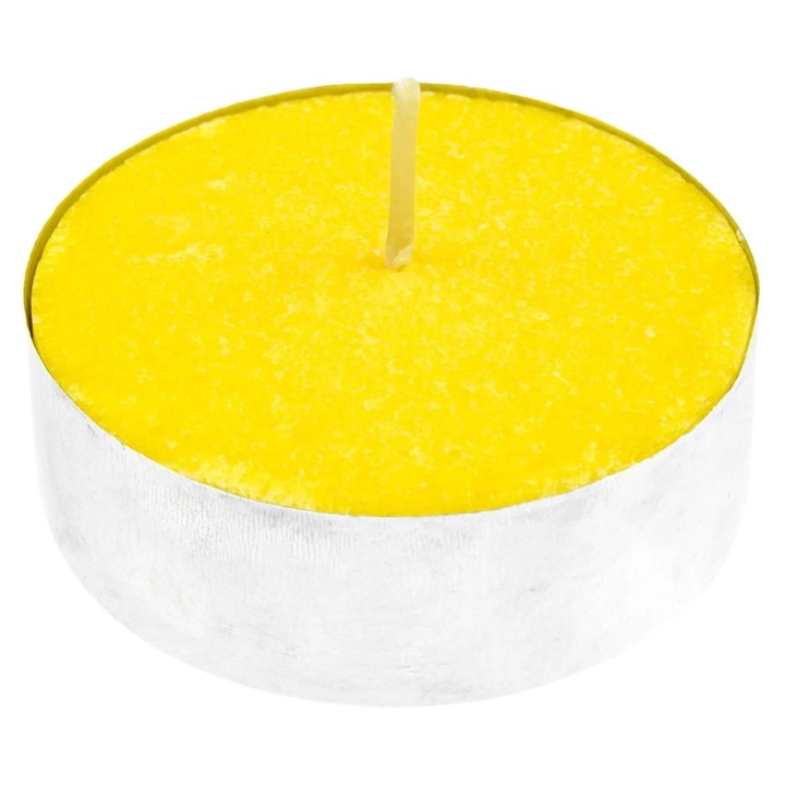 Set 100 lumanari tip pastila, Citronella, 3.5 x 1.5 cm
