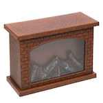 Semineu, felinar decorativ, 35 x 30 cm, simulare foc cu led, Magrot 037