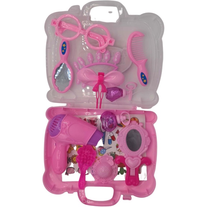 Комплект играчки, козметични аксесоари, момичета, розово, M2, Dalimag