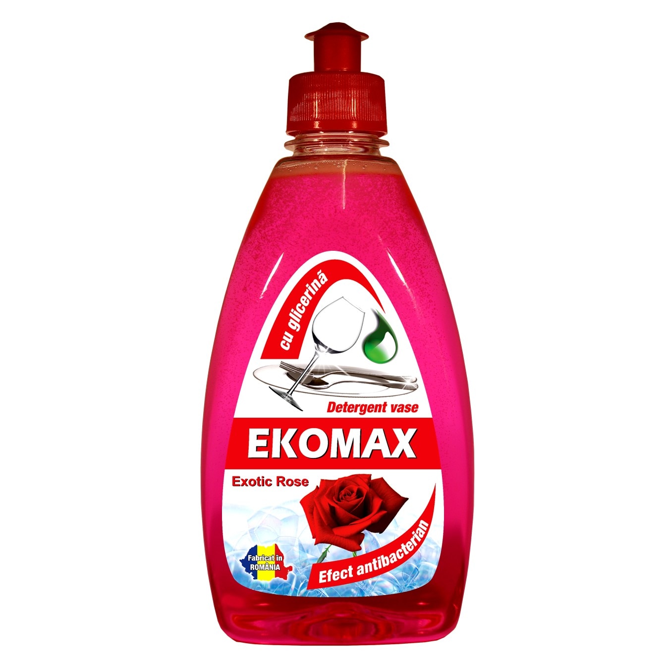 Detergent vase superconcentrat, EXOMAX Exotic Rose, 500 ml
