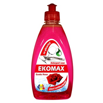 Detergent vase superconcentrat, EXOMAX Exotic Rose, 500 ml Detergent vase superconcentrat, EXOMAX Exotic Rose, 500 ml
